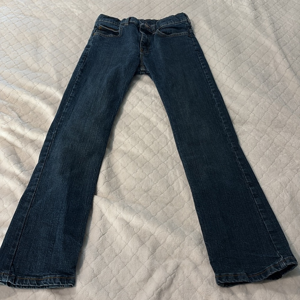 Boys Wrangler Straight Jeans w/ adjustable waistband. Size 12 Regular. - Picture 3 of 8